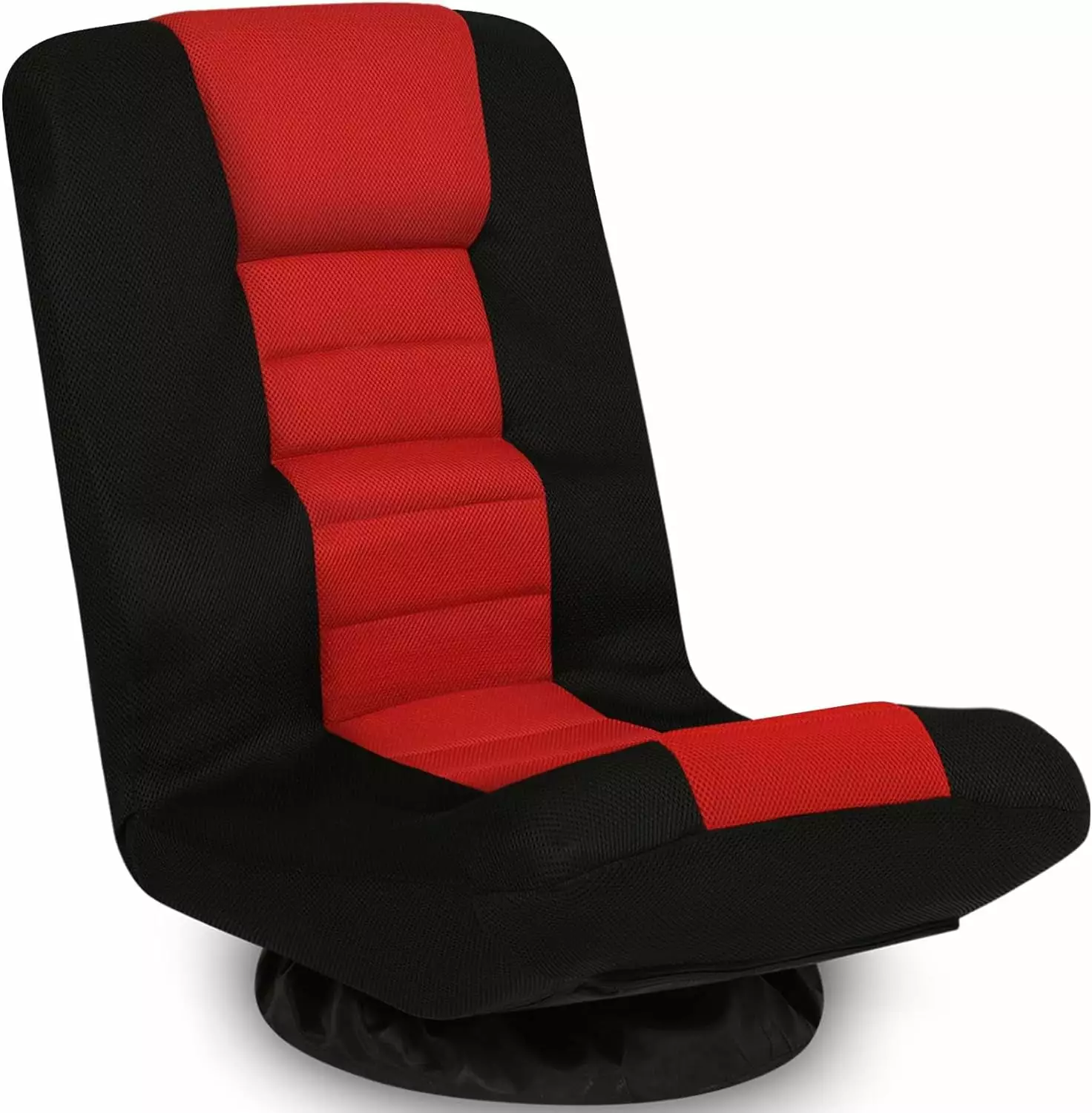 Swivel Gaming Floor Chair Lumbar Support & 6 Adjustable Positions Video Games - Red ZJF