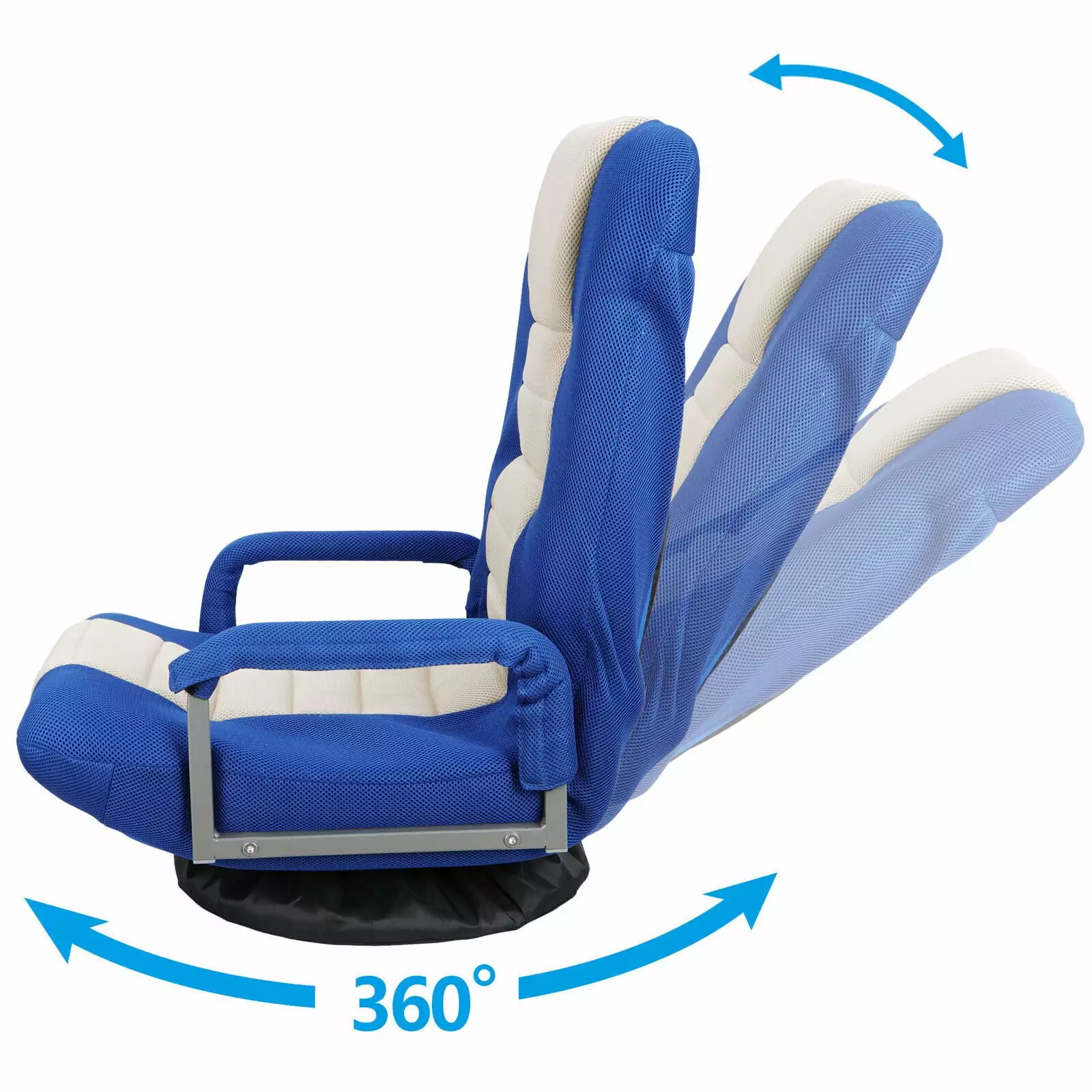 ZGBY Adjustable Swivel Gaming Floor Chair Armrests - Foldable High Back ZGBY Home Products