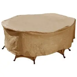 Oval Rec Table Chair Combo Cover Tan 72-Inch Outdoor Furniture Protection Various