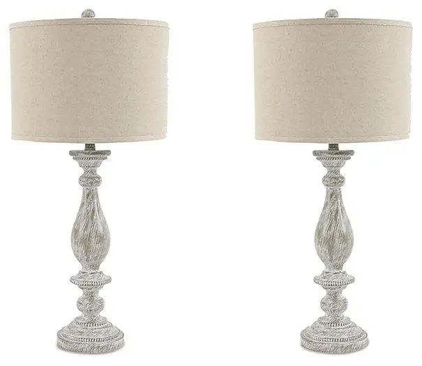 Bernadate Table Lamp Set 2 Modern Bedside Lamps USB Port