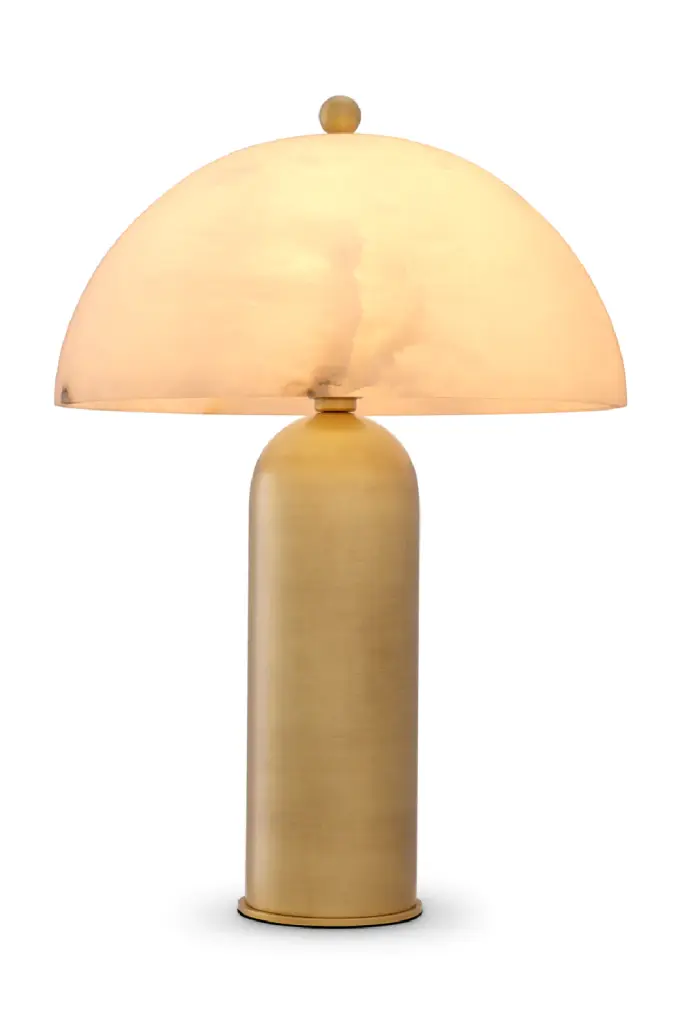 Domed Alabaster Table Lamp Eichholtz Lorenza Elegant Home Decor