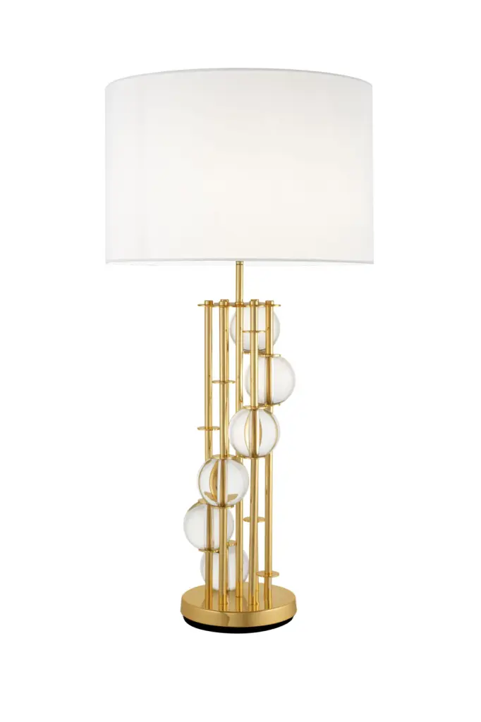 Eichholtz Lorenzo Gold Table Lamp Luxurious Bedside Lighting
