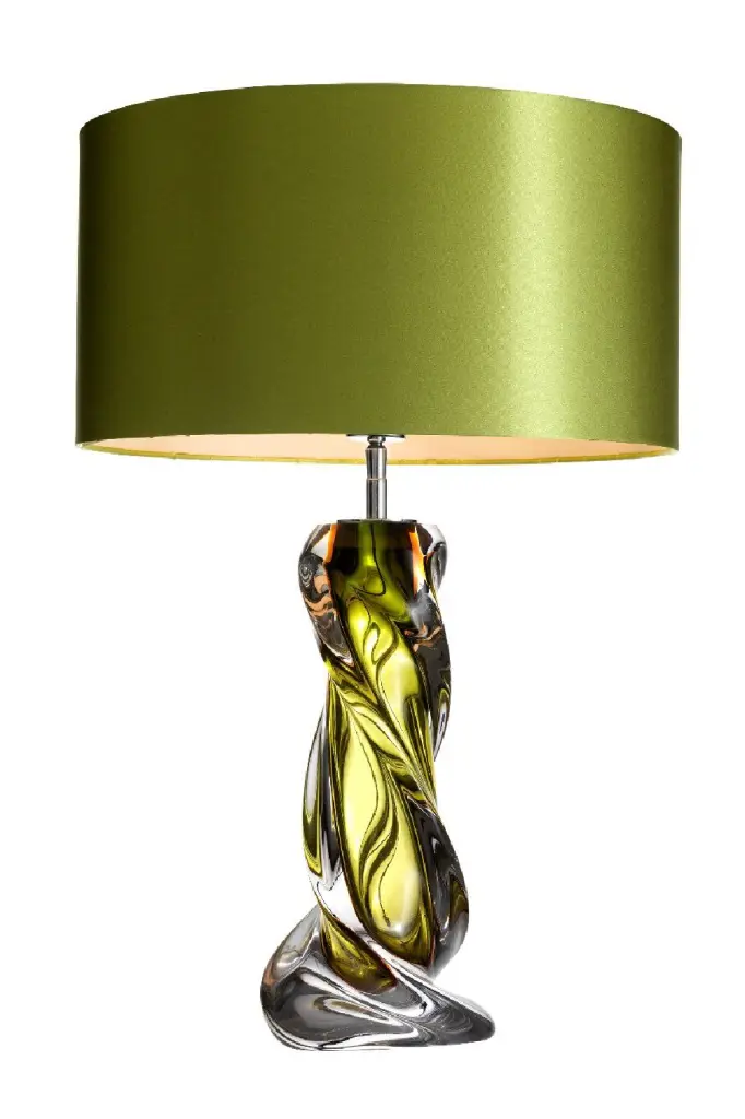 Green Blown Glass Table Lamp Eichholtz Carnegie Artistic Desk Light