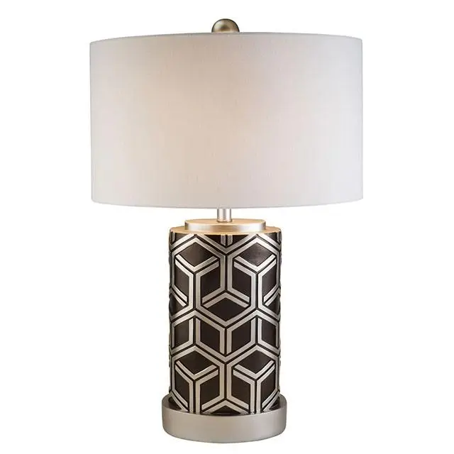 Nena Silver 29 Inch Table Lamp Modern Bedside Lighting