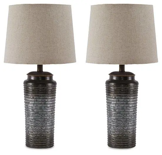 Norbert Table Lamp Set 2 Modern Bedside Nightstand Lamps