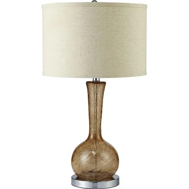 Rachel Amber 15 Inch Glass Amber Table Lamp