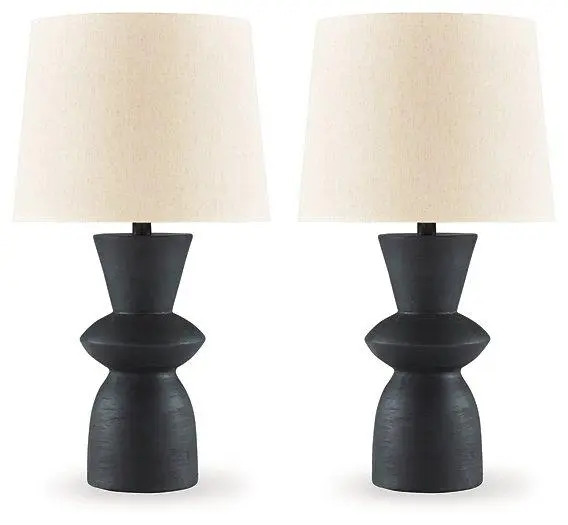 Scarbot Table Lamp Set 2 Modern Nightstand Lamps Dimmable Light