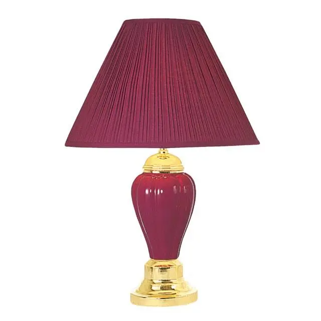 SCARLETT Burgundy Decorative Table Lamp Set 6