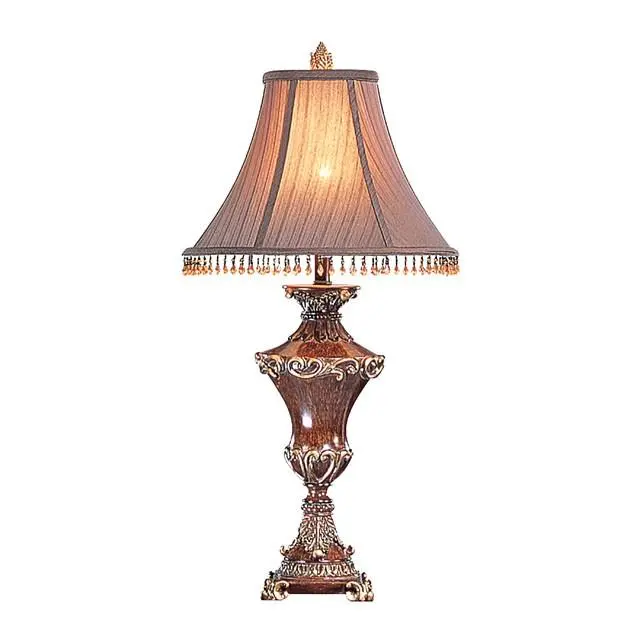 Selma Beige Gold Table Lamp Set 2