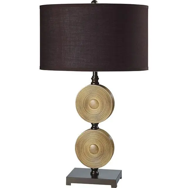 Suzy Light Caramel Espresso 10 Inch Table Lamp Set 2