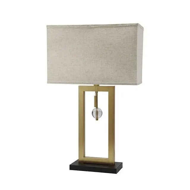 Tara Gold 9.5H Table Lamp - Elegant Bedside Lamp