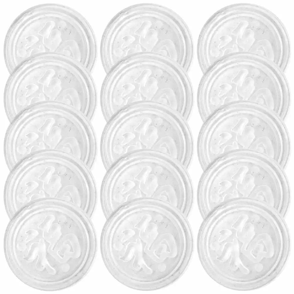 100 Pcs Coffee Table Glass Anti-slip Mat Bumpers Non Skid Pads Tabletops and Foot Pouf Chenpulu