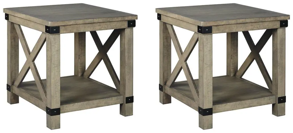 Aldwin End Table Set 2 Modern Nightstands Bedroom