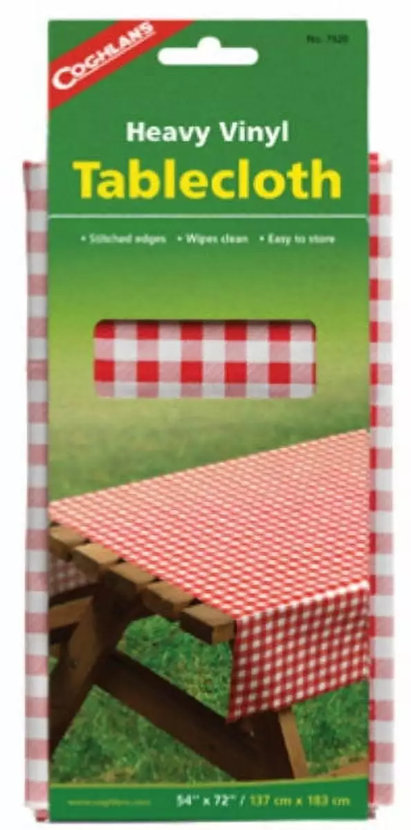 Coghlan's 7920 Heavy Vinyl Tablecloth 54 x 72 Picnic and Camping