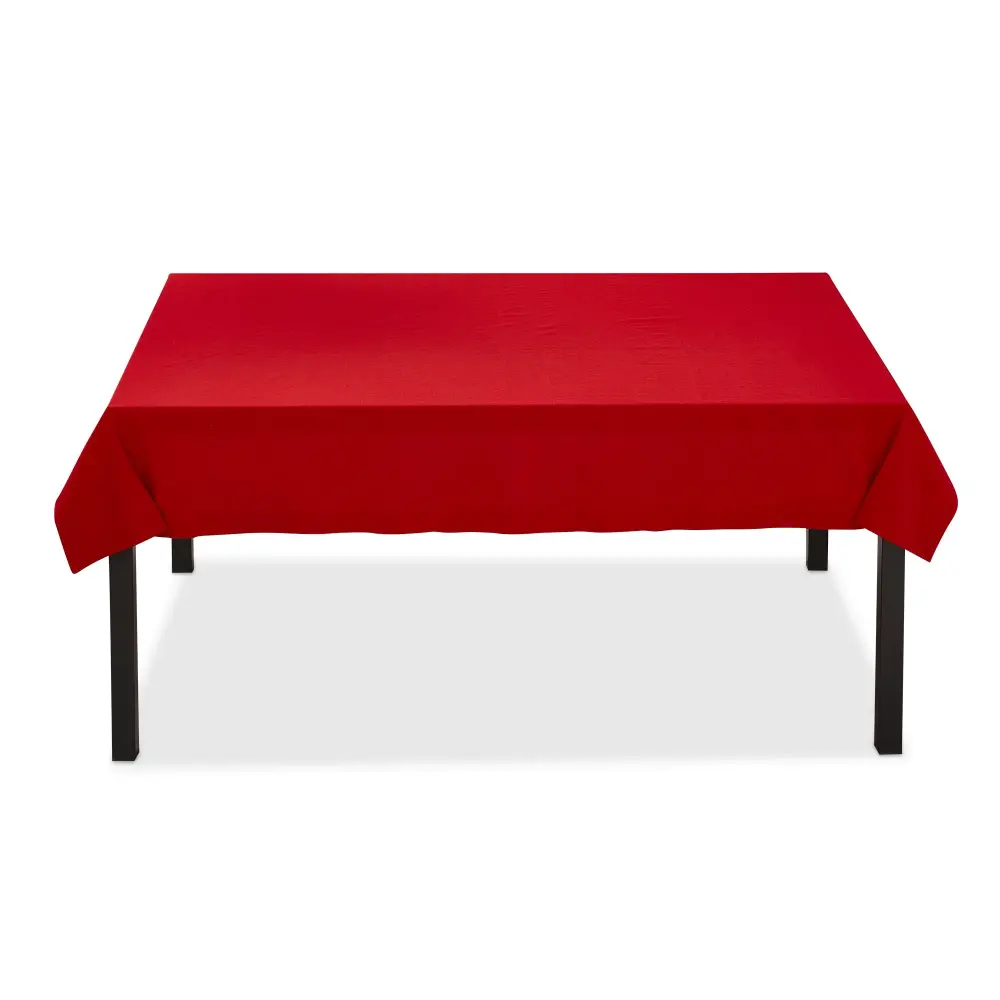 Stain-Resistant Polyester Threads Everyday Slub Tablecloth