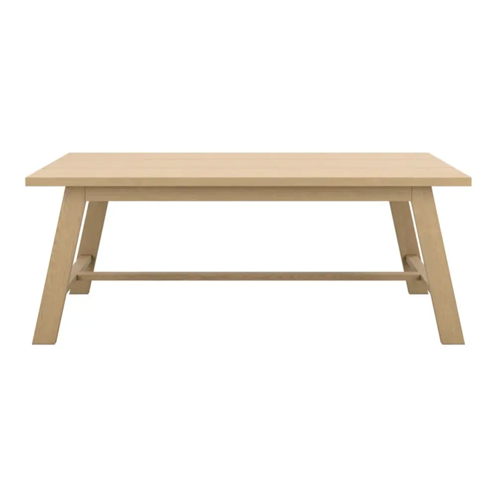 Barton Rectangular Dining Table - Latte - Dishwasher Safe