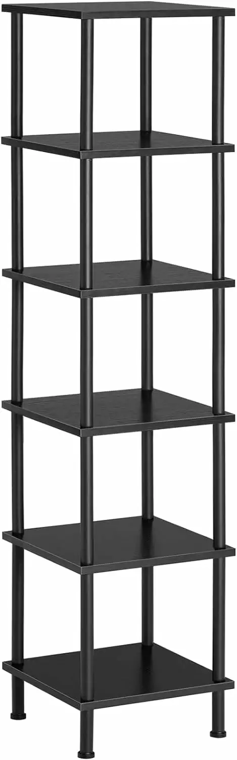 6-Tier Corner Shelf Corner Square Rack Display Shelf Tall Storage Rack Plant Stand Small Spaces kk