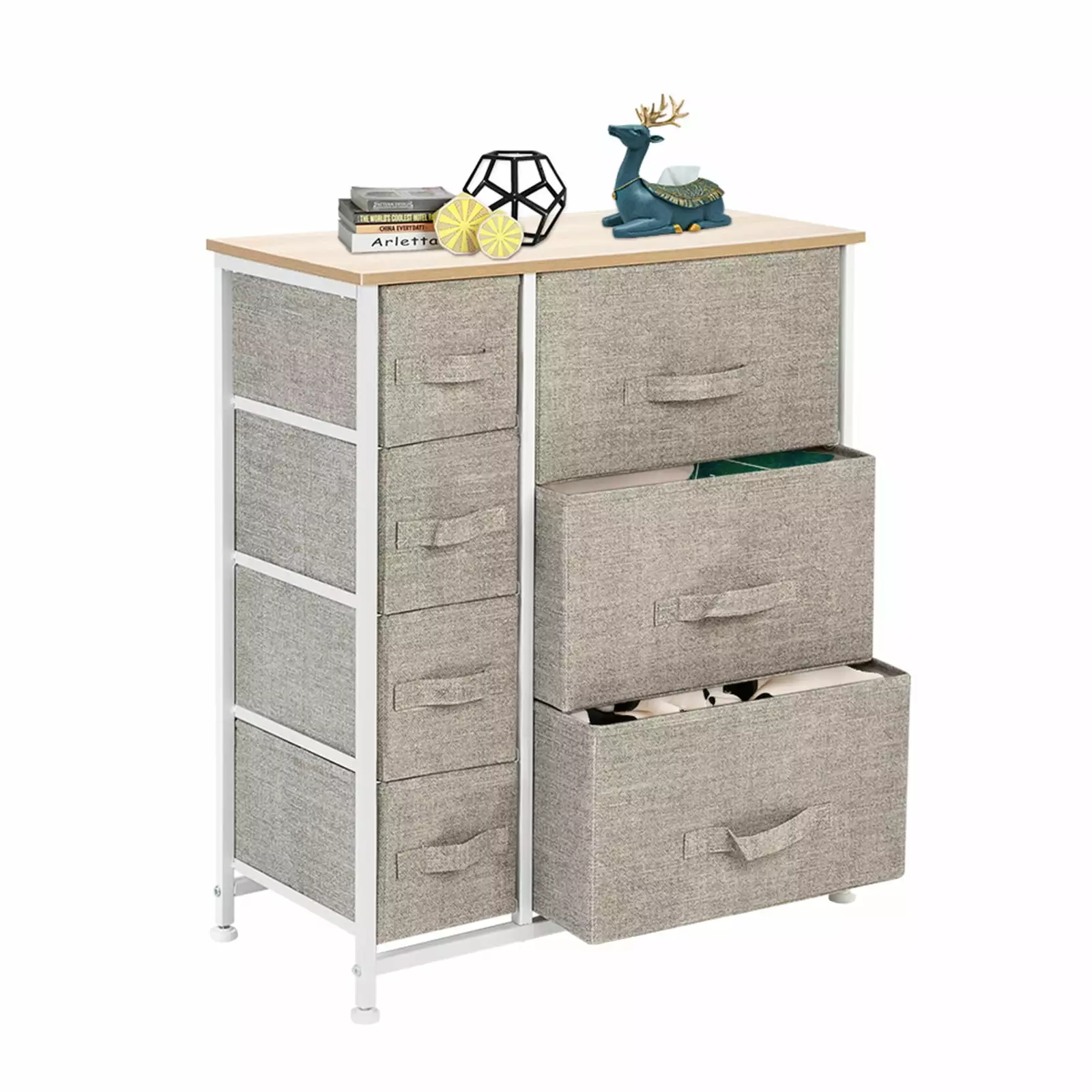 7 Drawer Dresser Storage Tower Unit Bedroom Hallway Closet Office Steel Frame Kepeak