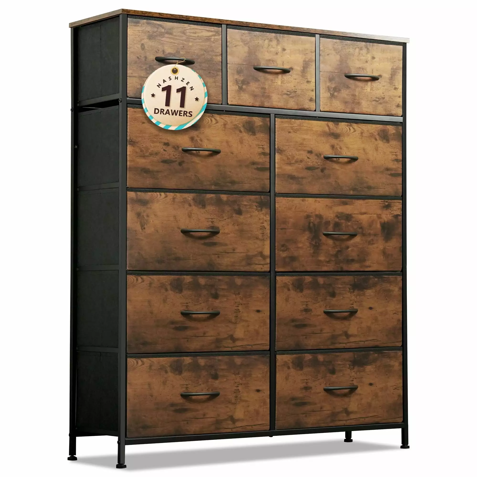 Dresser Bedroom 11 Drawers Tall Storage Chest NASHZEN