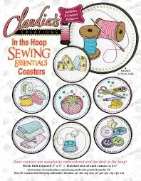 Claudias Creations Sewing Coasters Pattern #CS00214