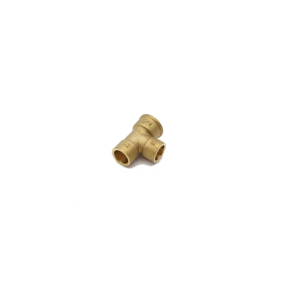 Commercial Grade PrimaPlus Endfeed Female Iron End Tee 15mm x 1/2" Fi x 15mm