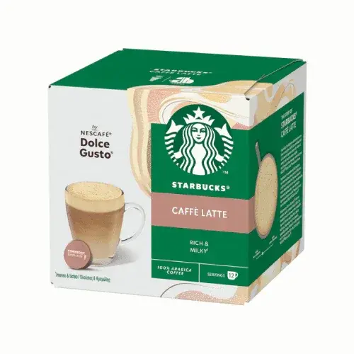 Cafe Dolce Gusto Starbucks Caffe Latte 12 Uds Artisan Series
