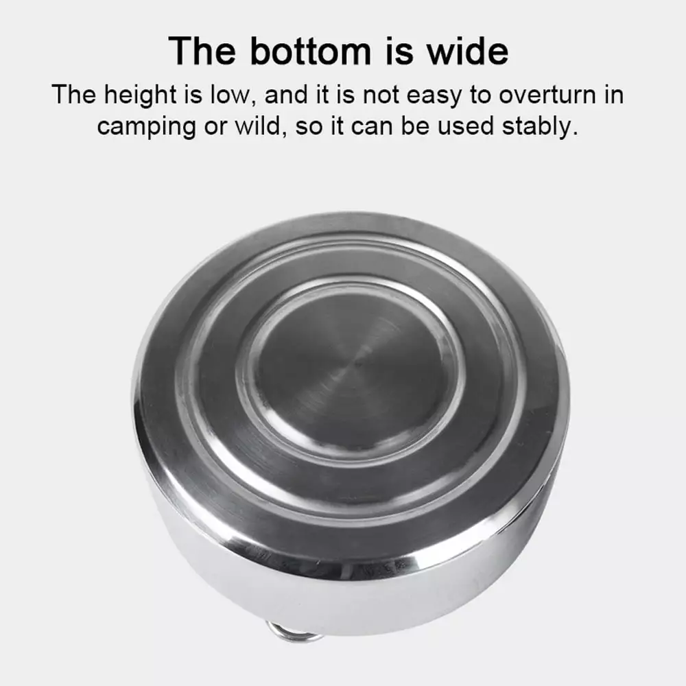 Stainless Steel Kettle Coffee Pot 1L Portable Picnic Cooker Handle