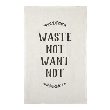 Waste Not, Want Not Unmixed Linen Tea Towel