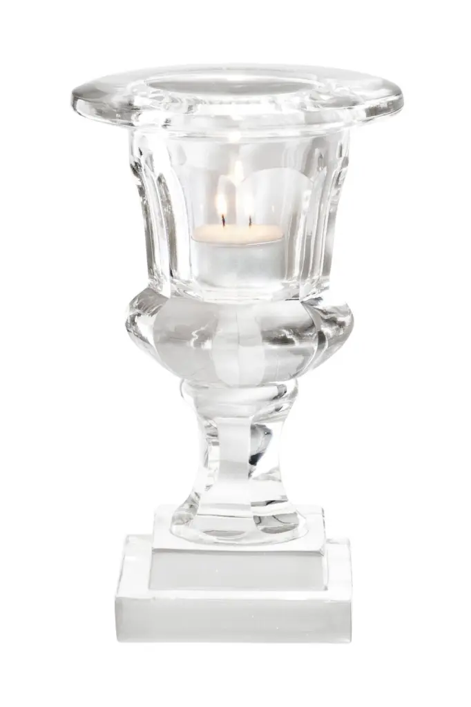 Eichholtz Corolle Glass Tea Light Holder Elegant Candle Holder
