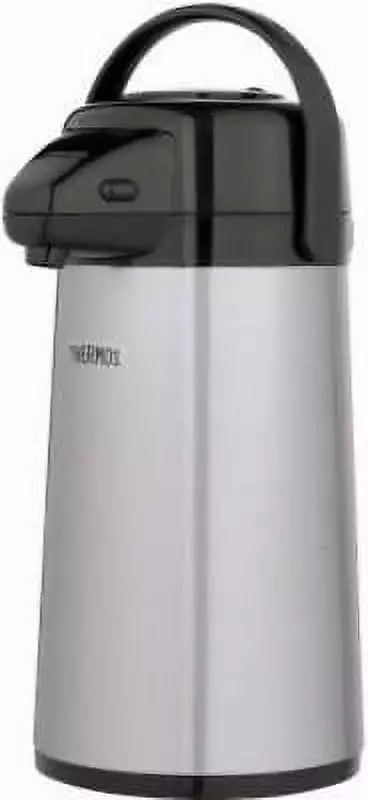New 2 Quart Pump Pot Glass Vacuum Insulation 360 Degree Swivel Base