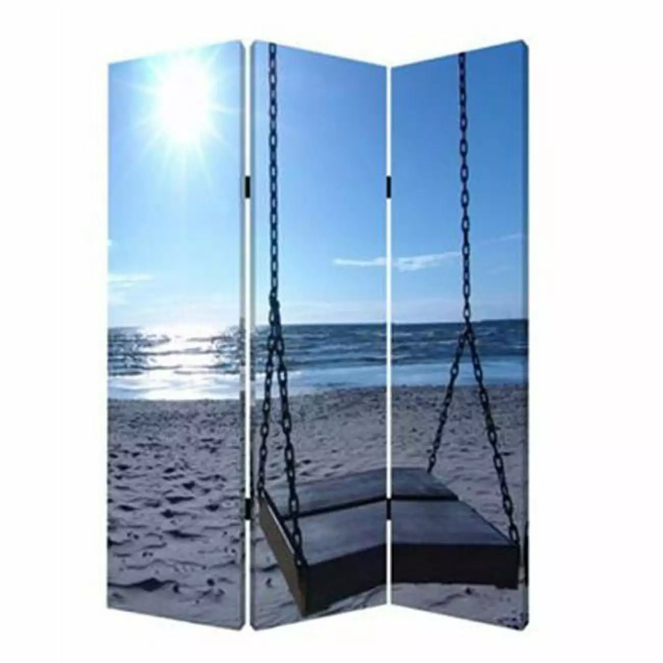 Seaside Serenity Screen Room Divider Jagged Designs