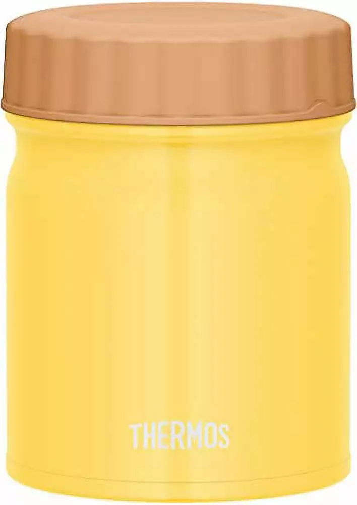 Thermos Vacuum Insulated Soup Jar 300ml Yellow Stainless Steel Hot Food Container