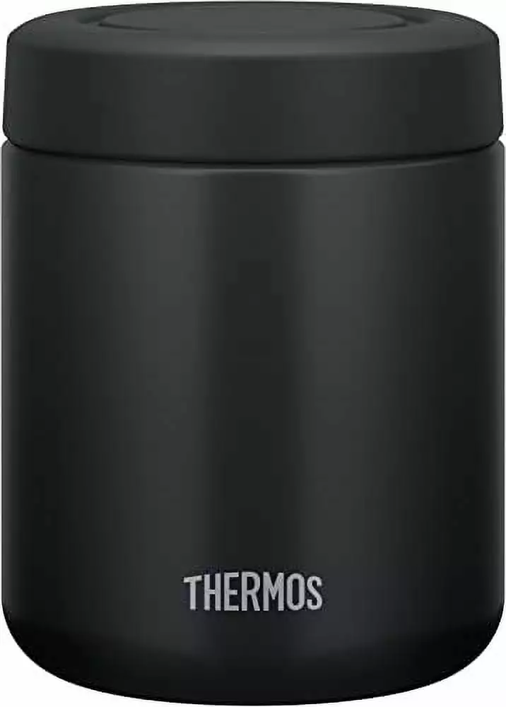 Thermos Vacuum Insulated Soup Jar 400ml Black - Stainless Steel Food Container Lid