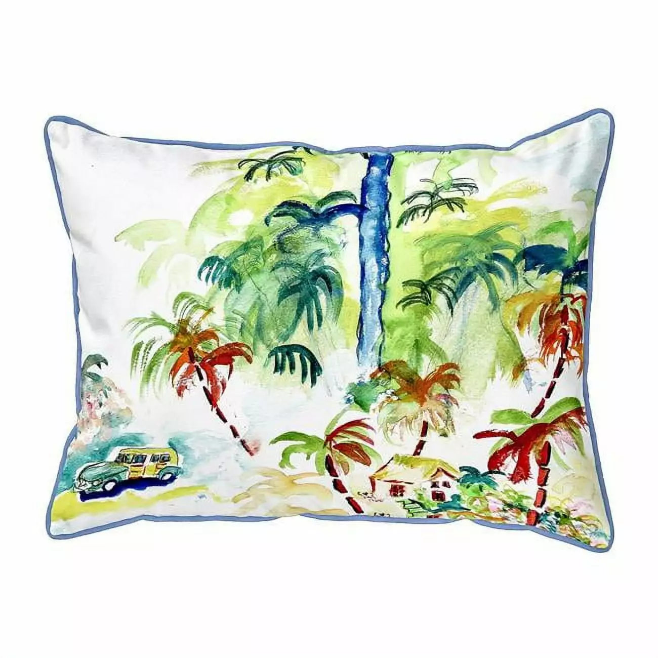 Colorful Palms Indoor Outdoor Extra Large Decorative Pillow Jensen Distribution