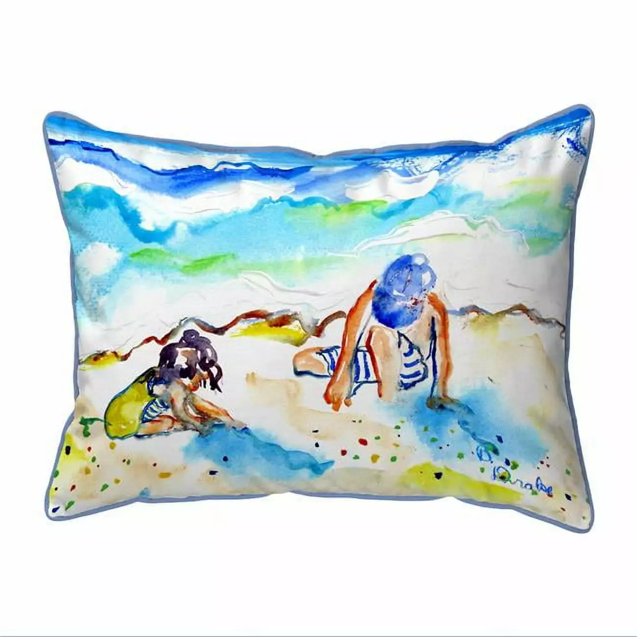 20 x 24 Inch Playing Sand Extra Large Zippered Decorative Pillow Jensen Distribution