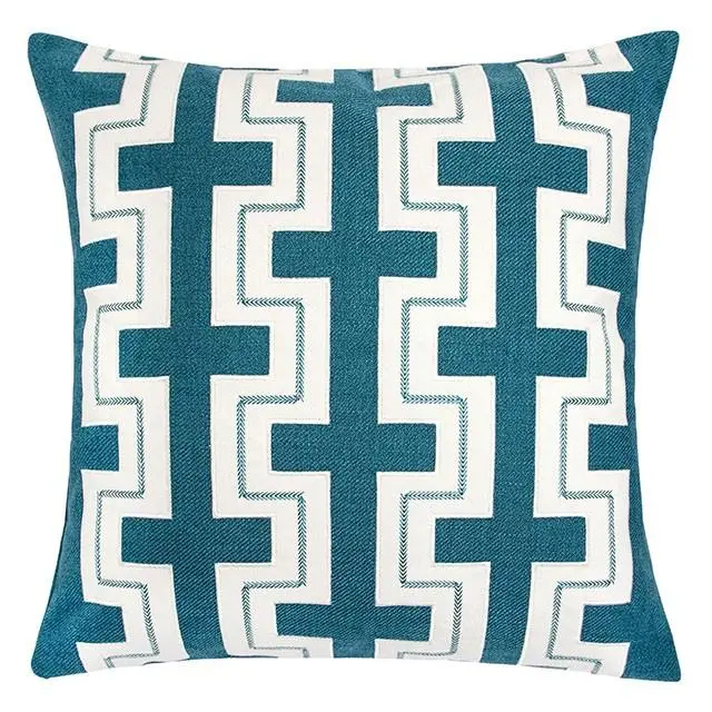 Kari Teal 20x20 Square Throw Pillow Turquoise Accent Pillow