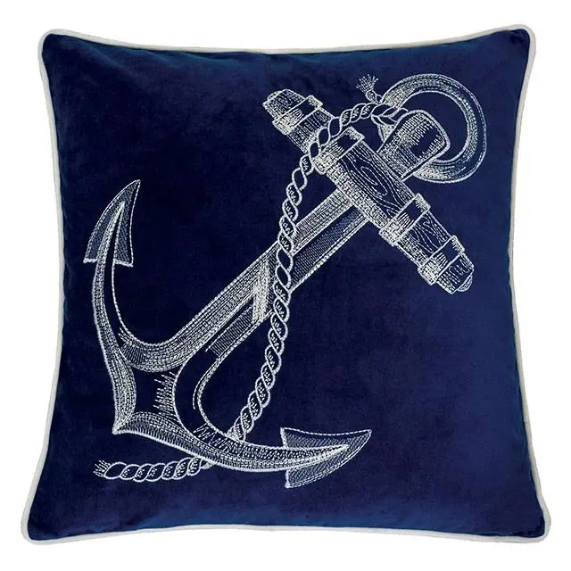 Karin Blue 20x20 Square Decorative Pillow Blue Living Room Accent