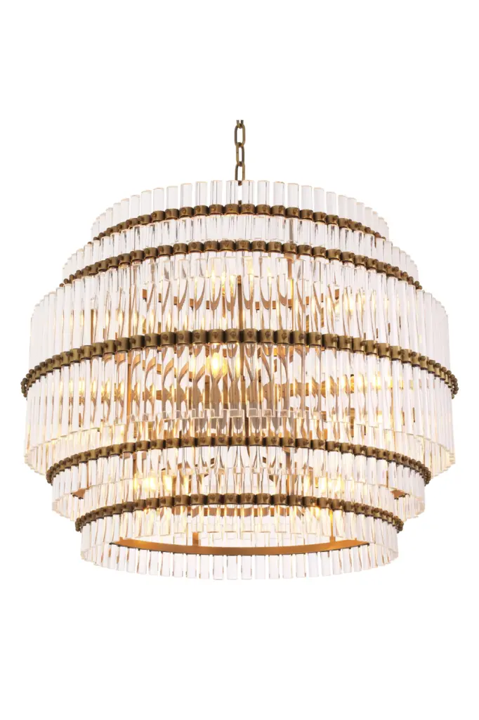 Tiered Glass Tubes Chandelier Eichholtz Scottsdale Contemporary Ceiling Light