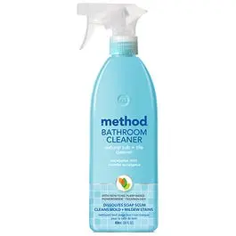 Naturally-Derived Tub and Tile Cleaner Spearmint Scent 28oz Bathroom Cleaner Method