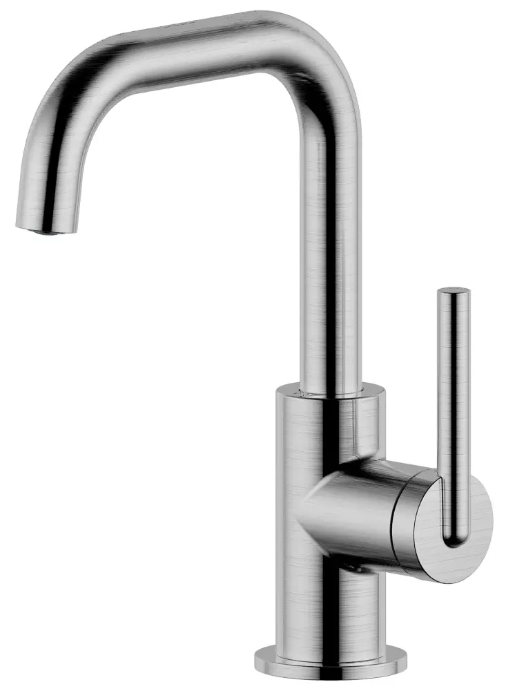 Concorde Single Handle Single-Hole Bathroom Faucet Drain Matte Nickel