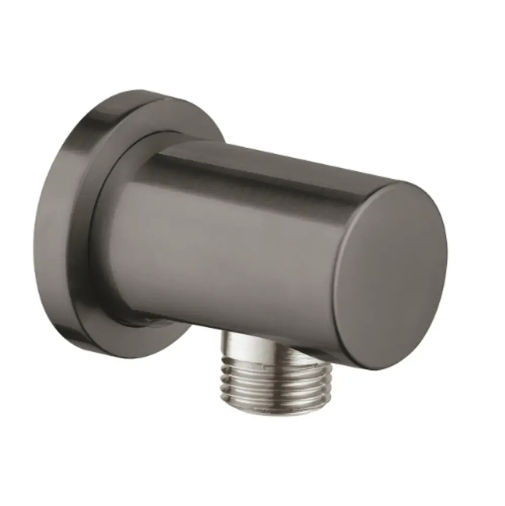 Grohe Rainshower Wall Outlet Round Brushed Hard Graphite - 27057AL0 - Excellent Showers