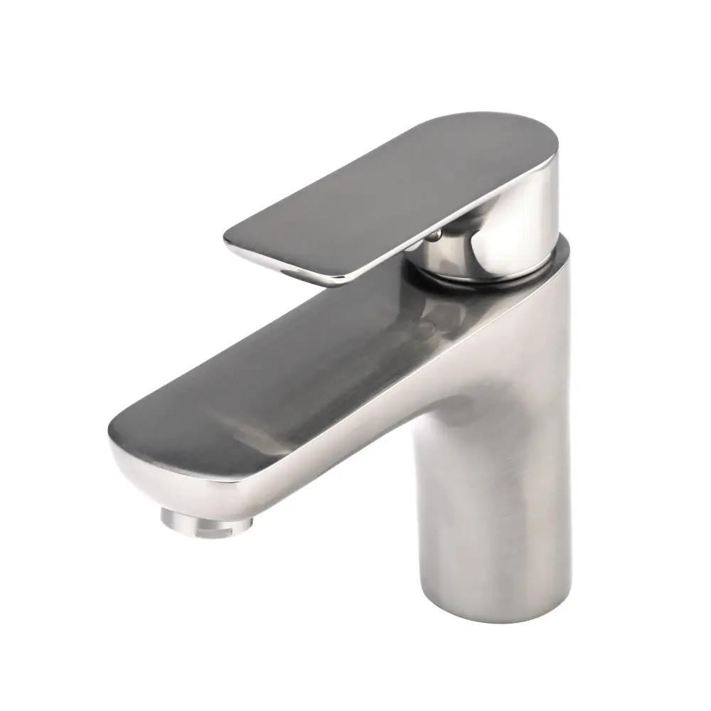 Single-Hole Single-Handle Bathroom Faucet Soft-touch Nickel