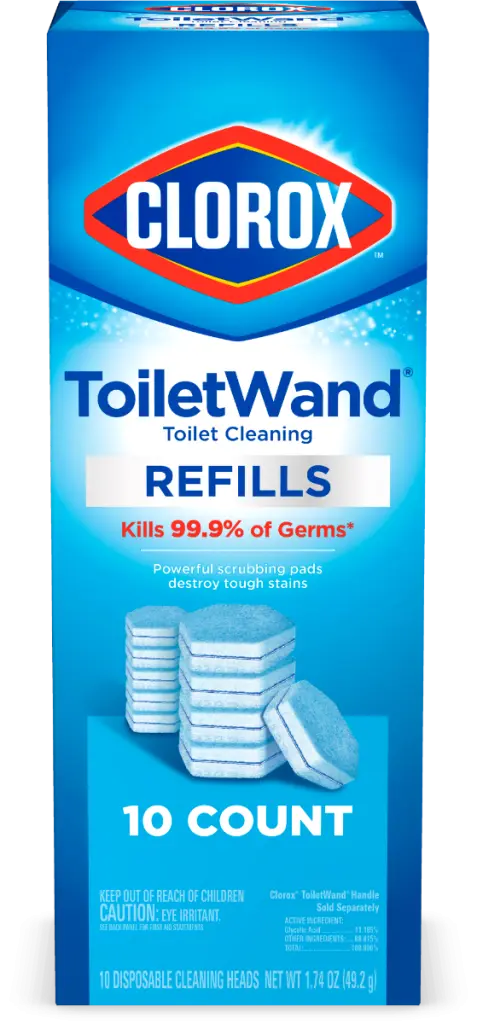 Clorox Disinfecting ToiletWand Refills 10-count Hygienic Cleaning