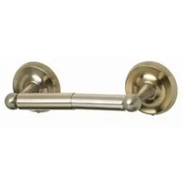 Rounded Toilet Paper Holder Brushed Nickel Wall Mounted Bathroom Organizer HomePointe