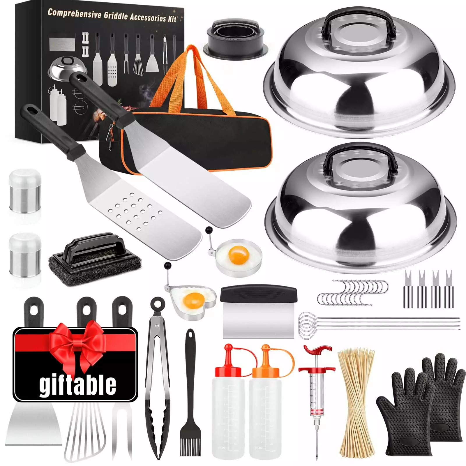 140 Pcs Griddle Accessories Kit Blackstone Camp Chef Professional Griddle Grill BBQ Spatula
