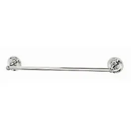 Rounded Towel Bar Chrome 24-Inch Bathroom Accessory HomePointe