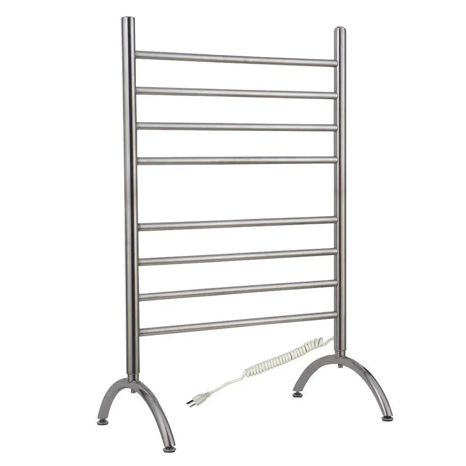 WarmlyYours Barcelona No-cost Standing Plug Towel Warmer- 24"w x 37"h - TW-BC-08BS-FS2