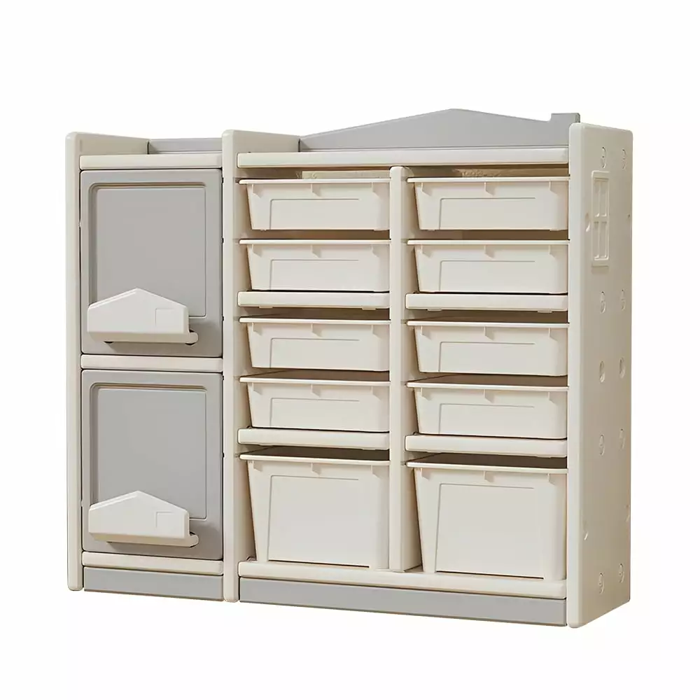 GeeHome Multilayer Toy Picture Book Storage Children's Floor Shelf Building Blocks Plastic Storage Cabinet
