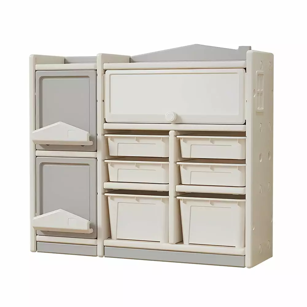 Multilayer Toy Picture Book Storage Children's Floor Shelf Building Blocks Plastic Storage Cabinet MMTX