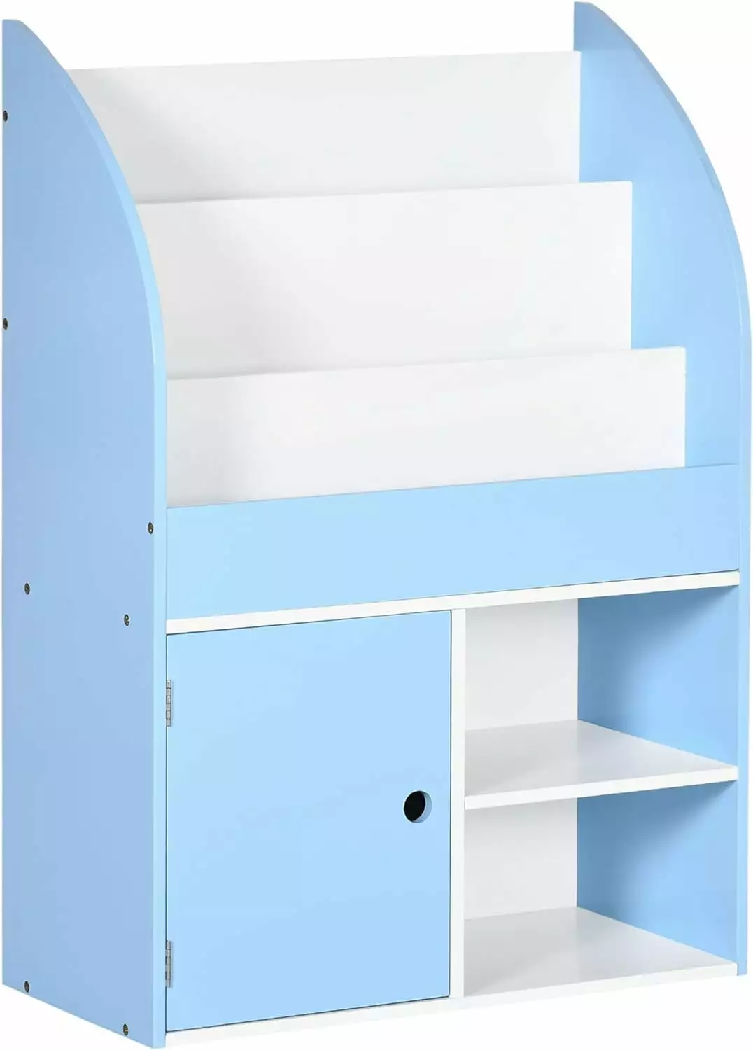 Multi-Purpose Kids Toy Storage Organizer Bookcase Cabinet Blue Ages 3-8 XZS